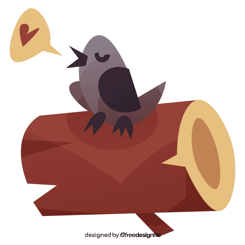 Forest bird clipart