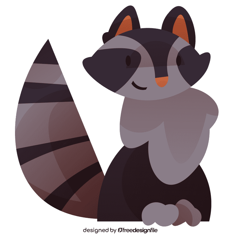 Forest racoon clipart