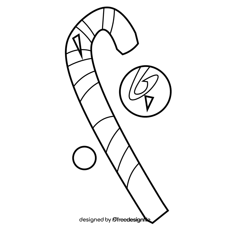 Halloween candy black and white clipart