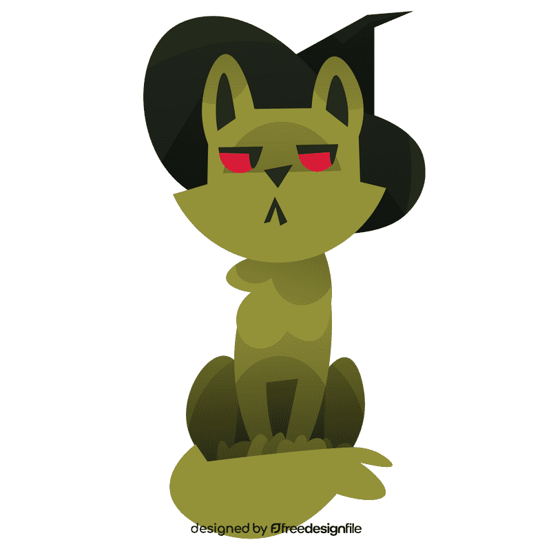 Halloween cat clipart