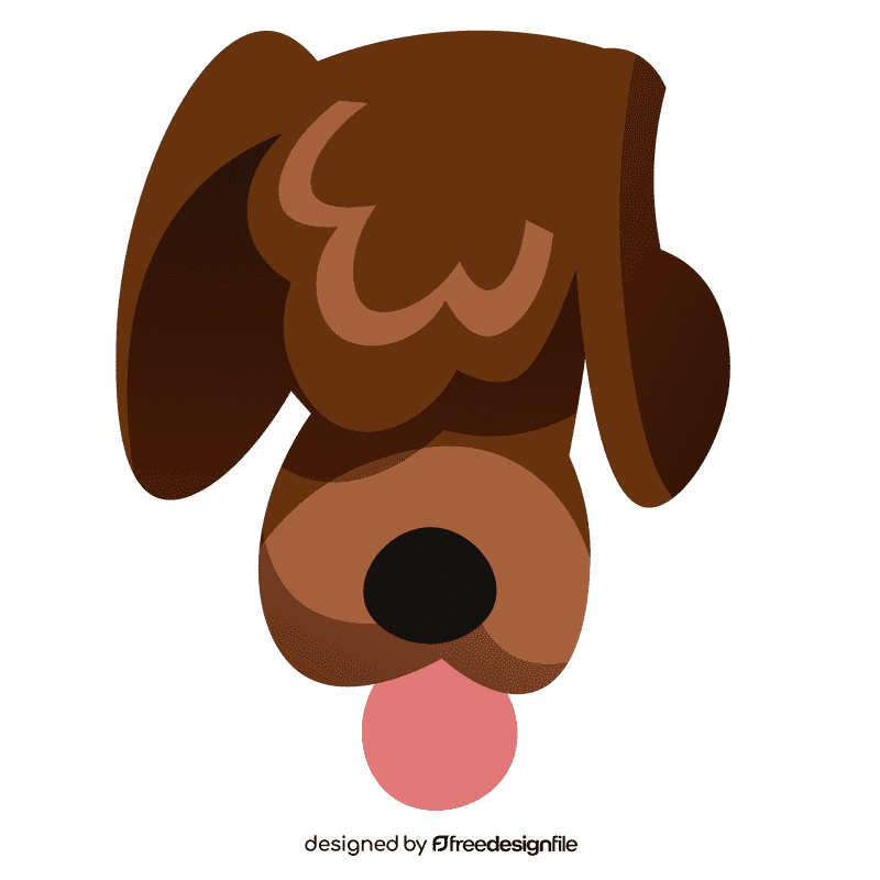 Home dog head clipart