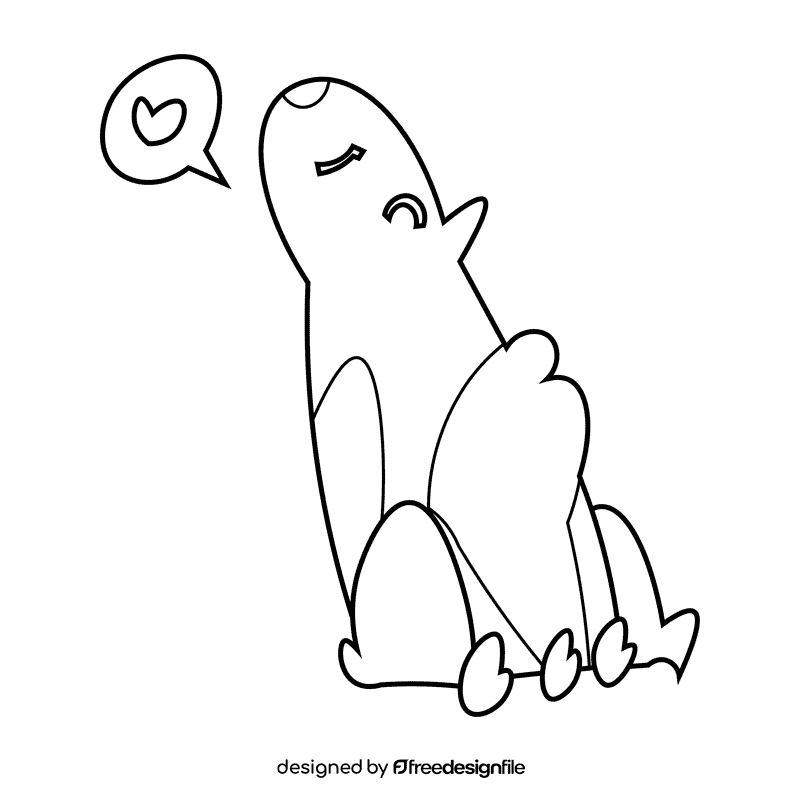 Home hamster black and white clipart