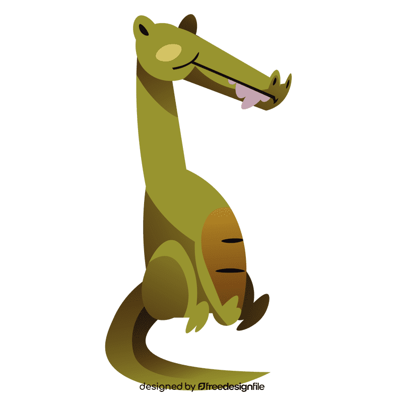 Jungle crocodile clipart