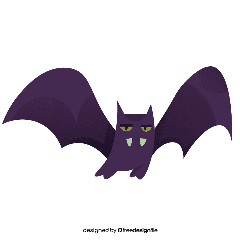Nocturnal bat clipart