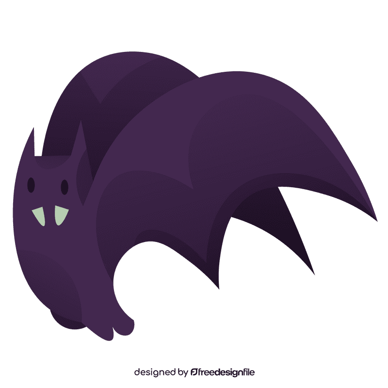 Nocturnal bat clipart