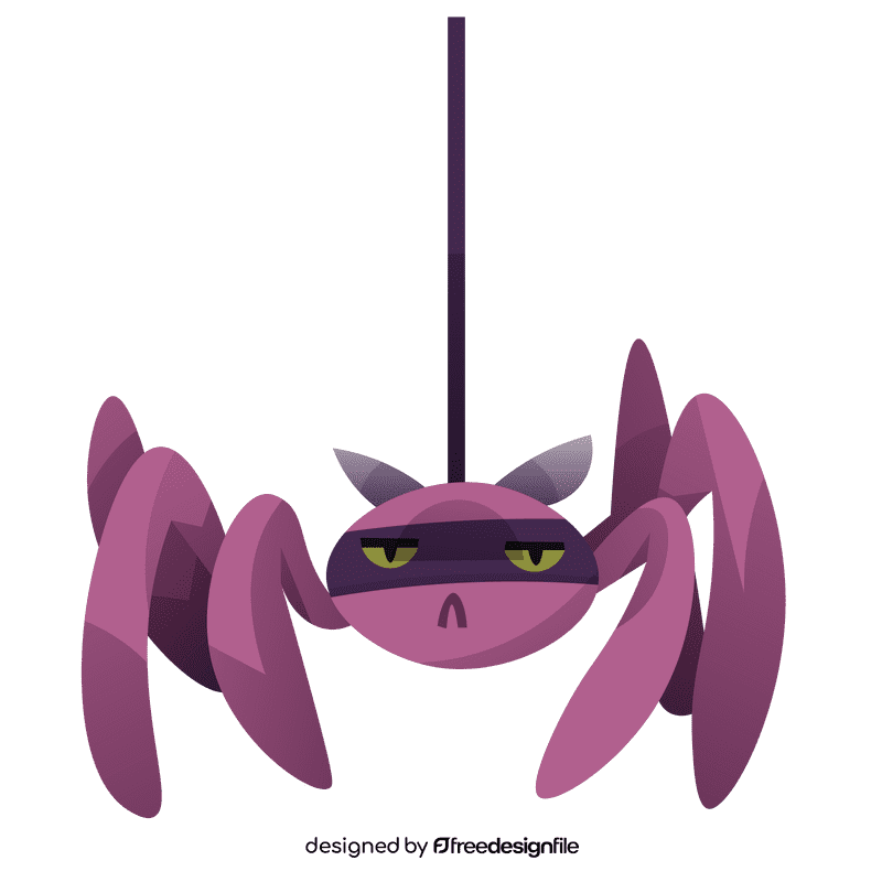 Nocturnal spider clipart
