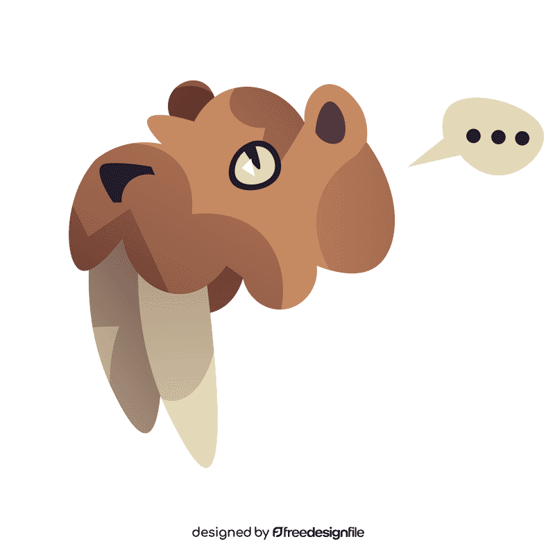 Prehistoric big tooth clipart