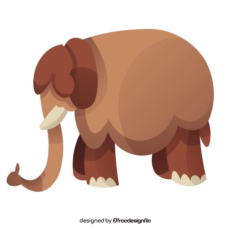 Prehistoric mammoth clipart