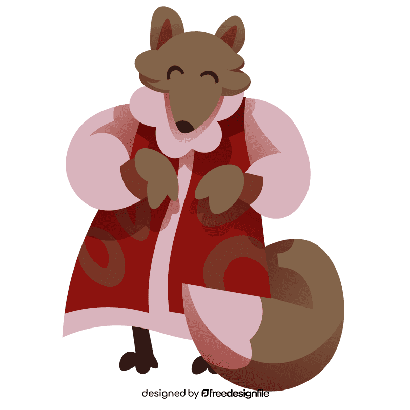 Russia fox clipart