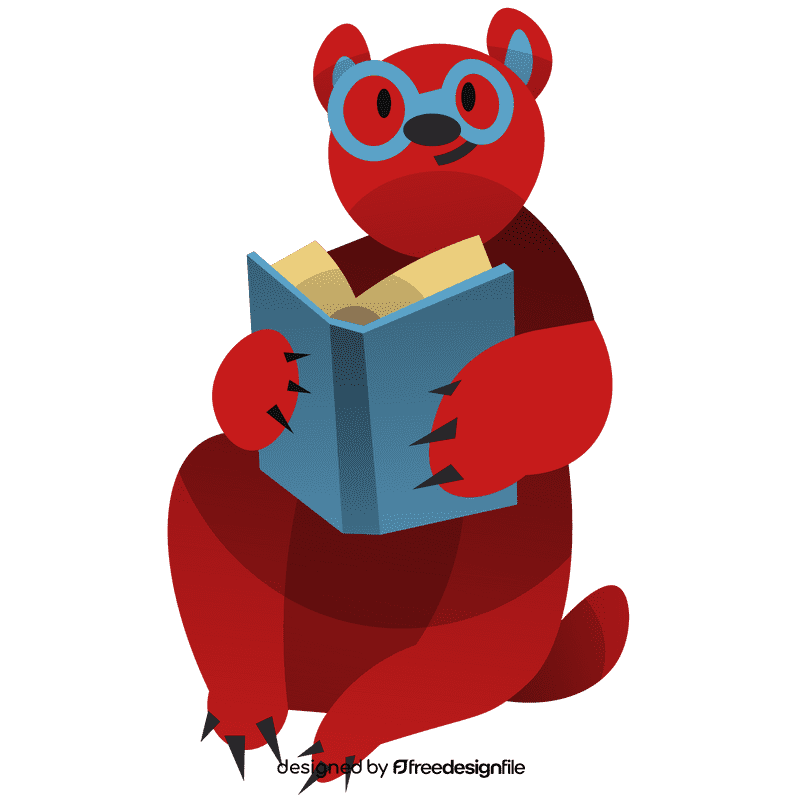 School bear clipart