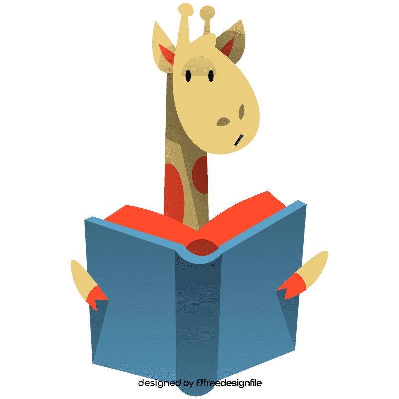 School giraffe clipart