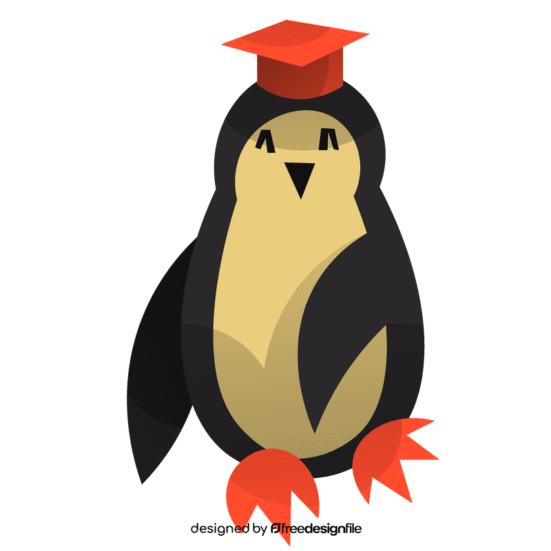 School penguin clipart