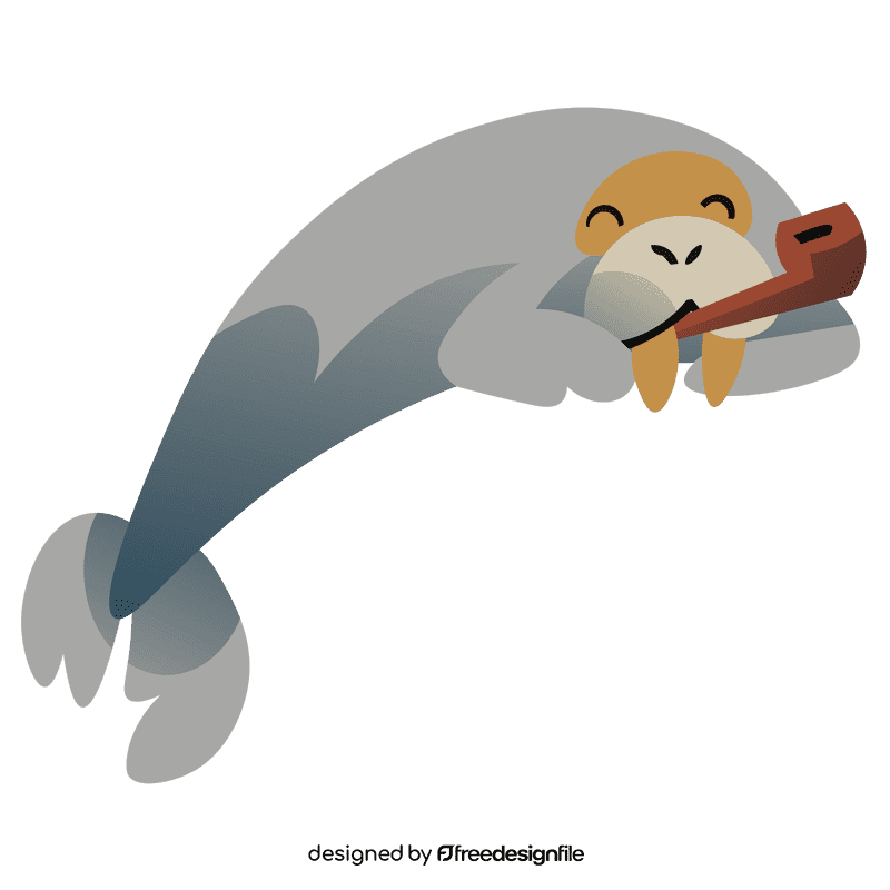 Sea walrus clipart