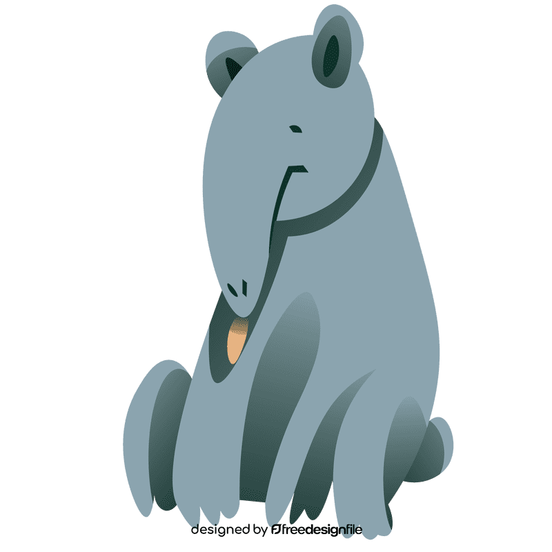 South american anteater clipart