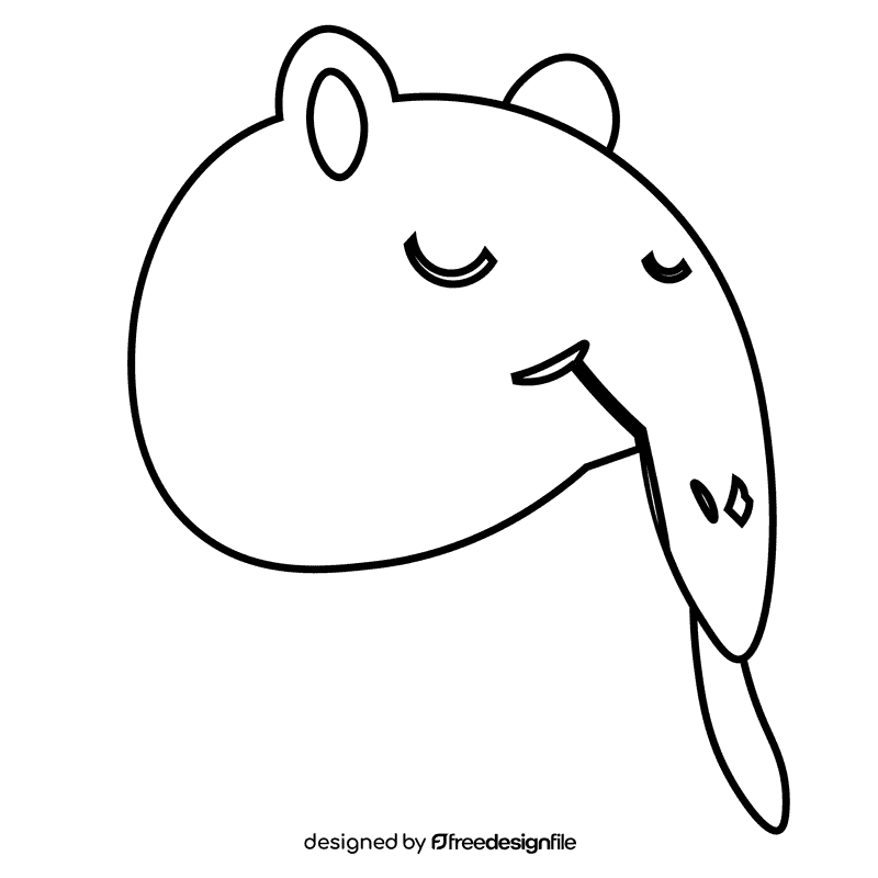 South america head black and white clipart South america head black and white clipart