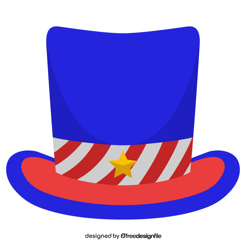 American hat Independence day clipart