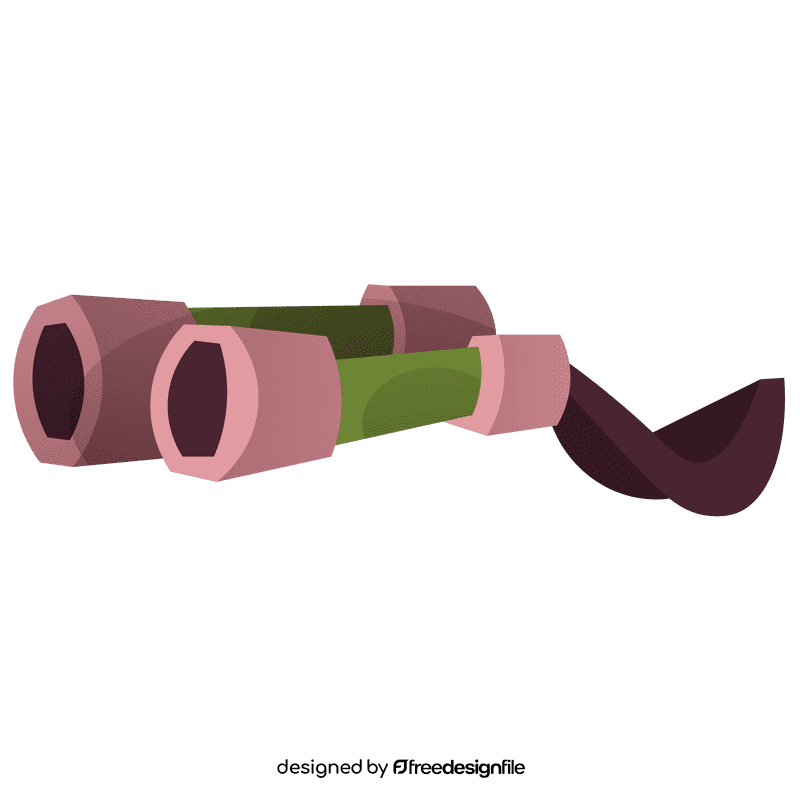 Travel binocular clipart