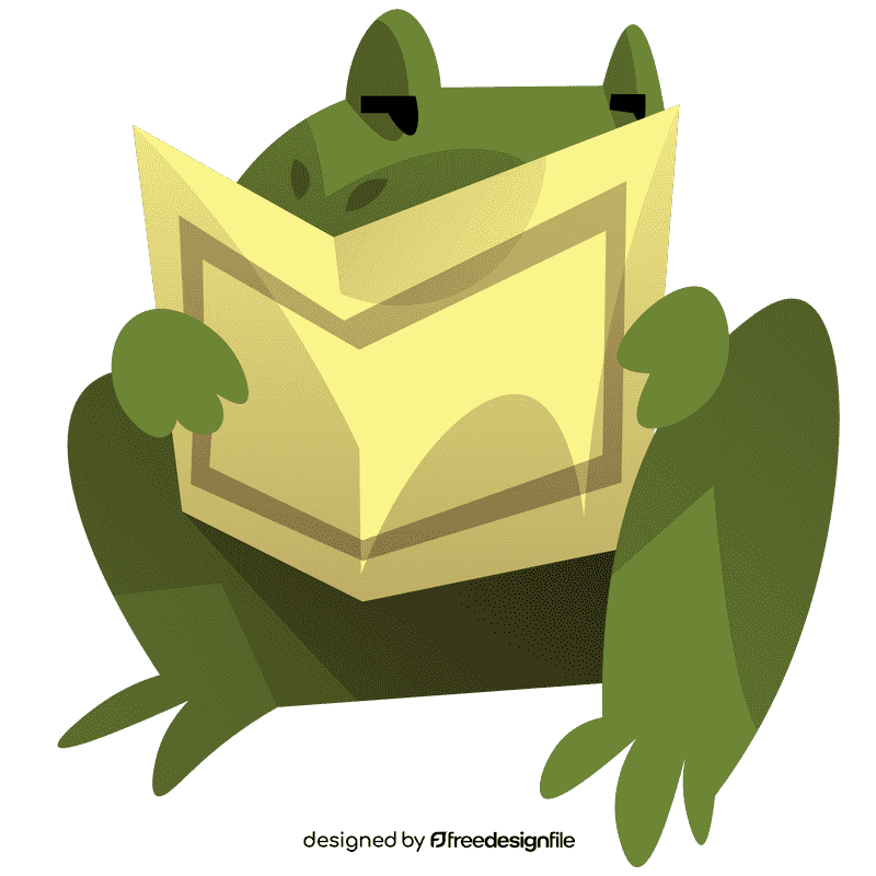 Travel frog clipart
