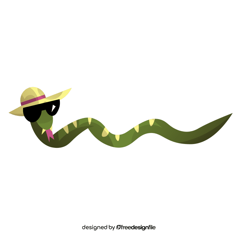 Travel snake clipart