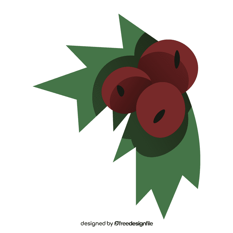 Winter berries clipart