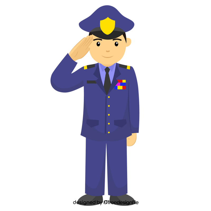 US Independence Day patriotic salute clipart