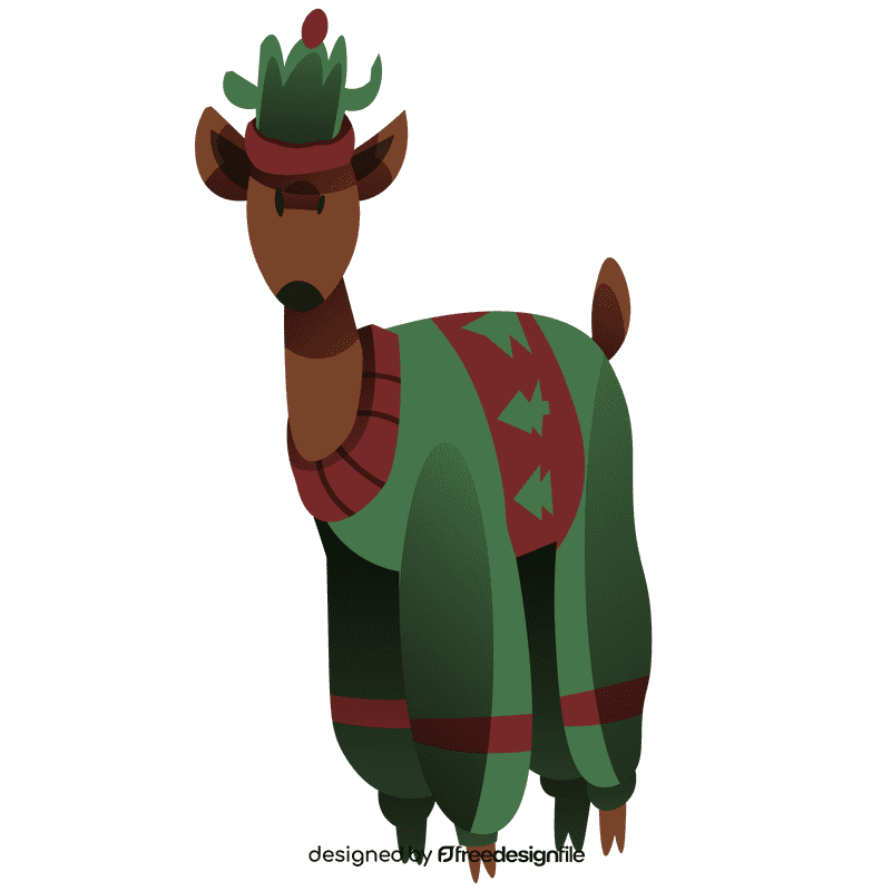 Winter deer clipart