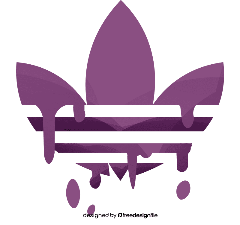 Adidas logo melts clipart