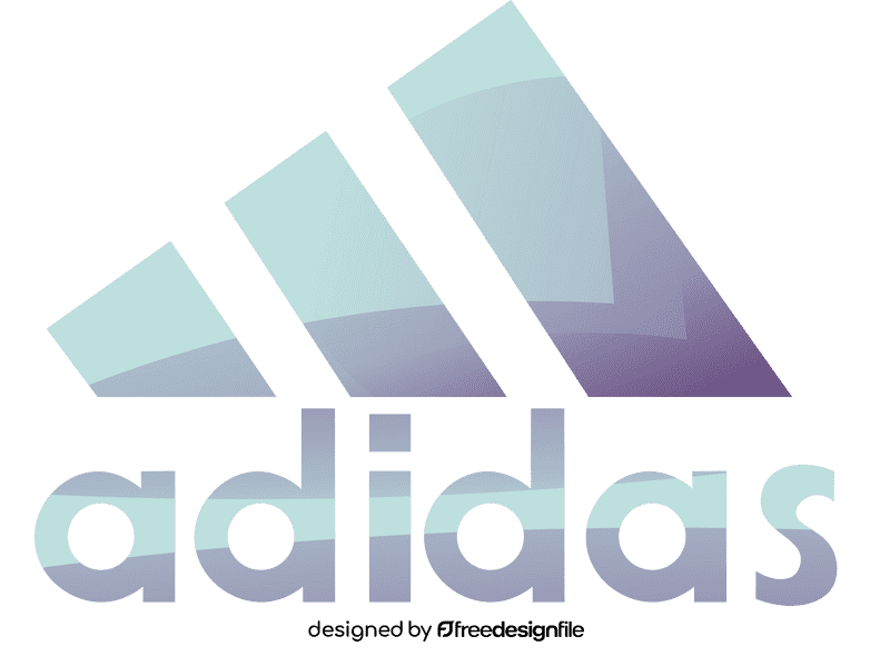 Adidas logo white clipart