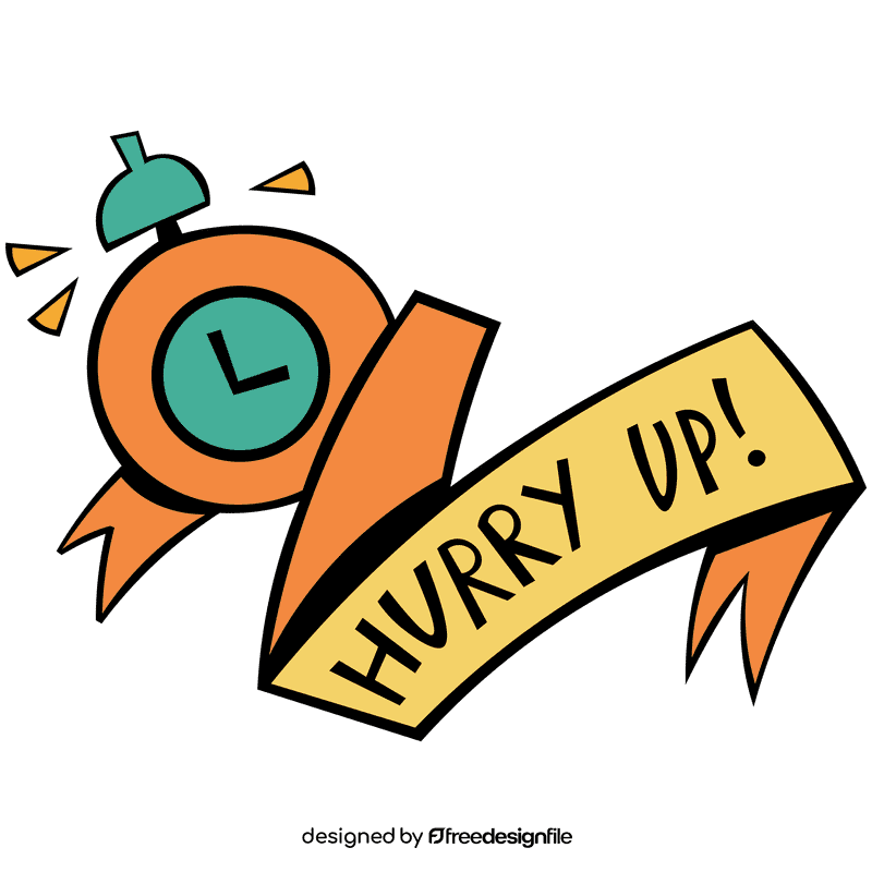 Alarm clock sticker clipart