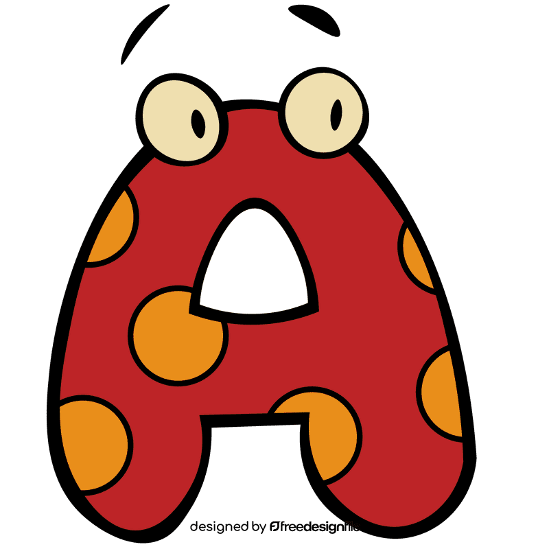 Alphabet letter a clipart