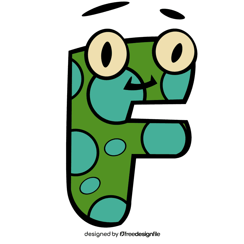 Alphabet letter f clipart
