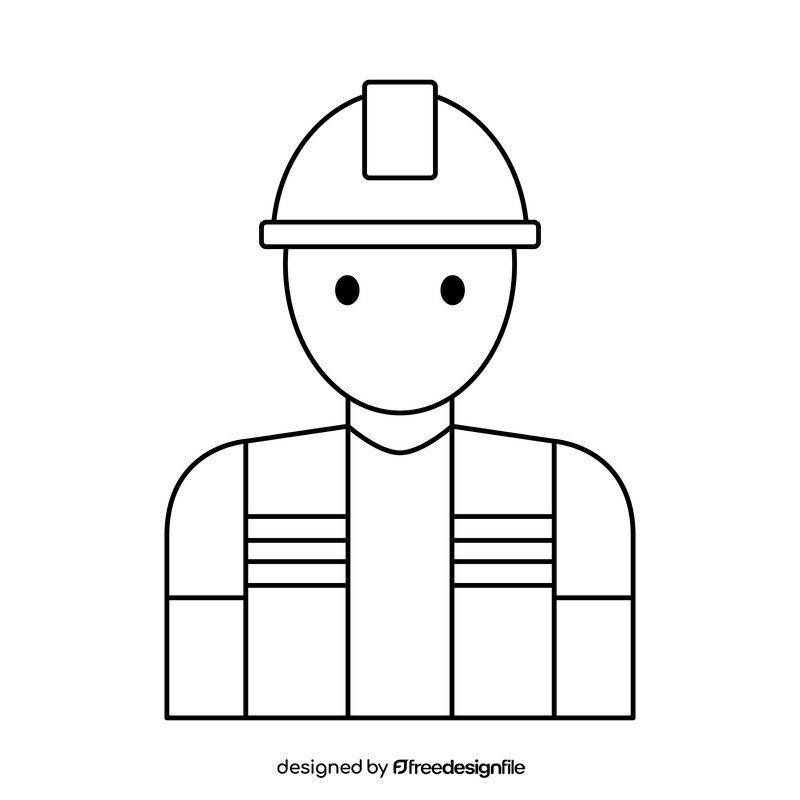 Labor drawing black and white clipart