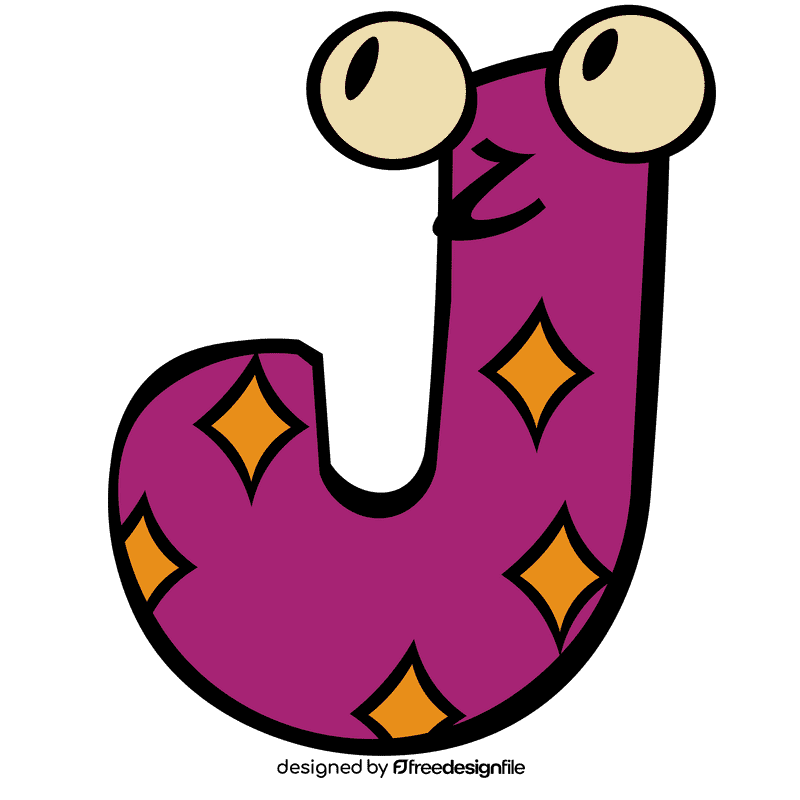 Alphabet letter j clipart