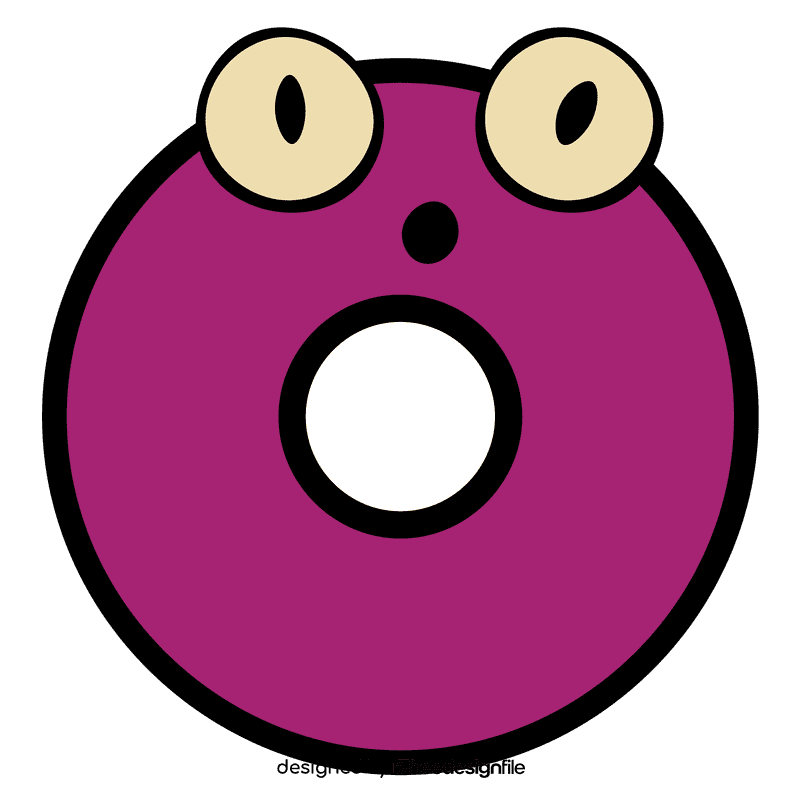Alphabet letter o clipart