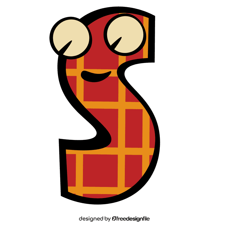 Alphabet letter s clipart
