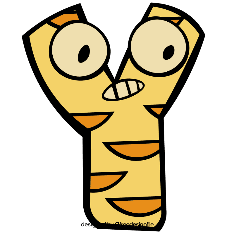 Alphabet letter y clipart
