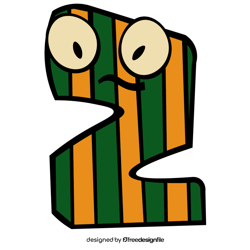 Alphabet letter z clipart