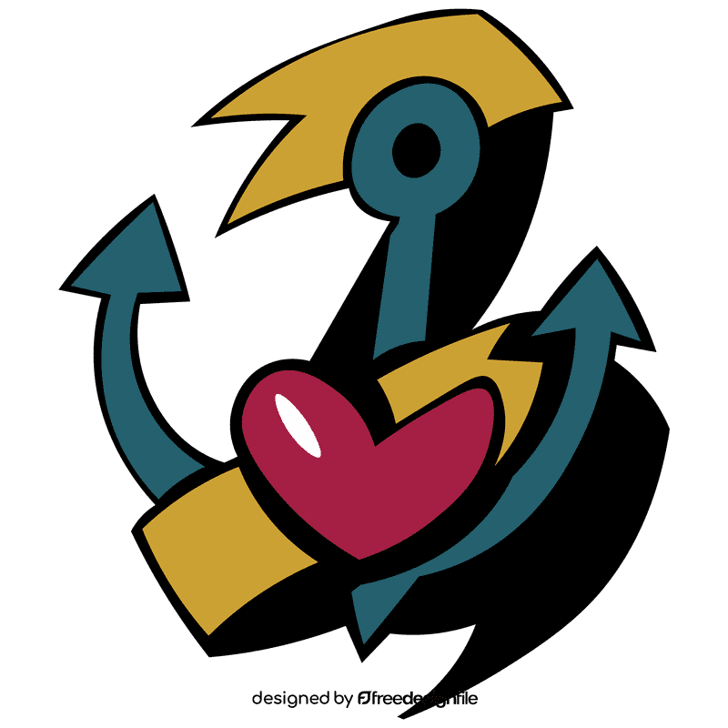 Anchor heart clipart