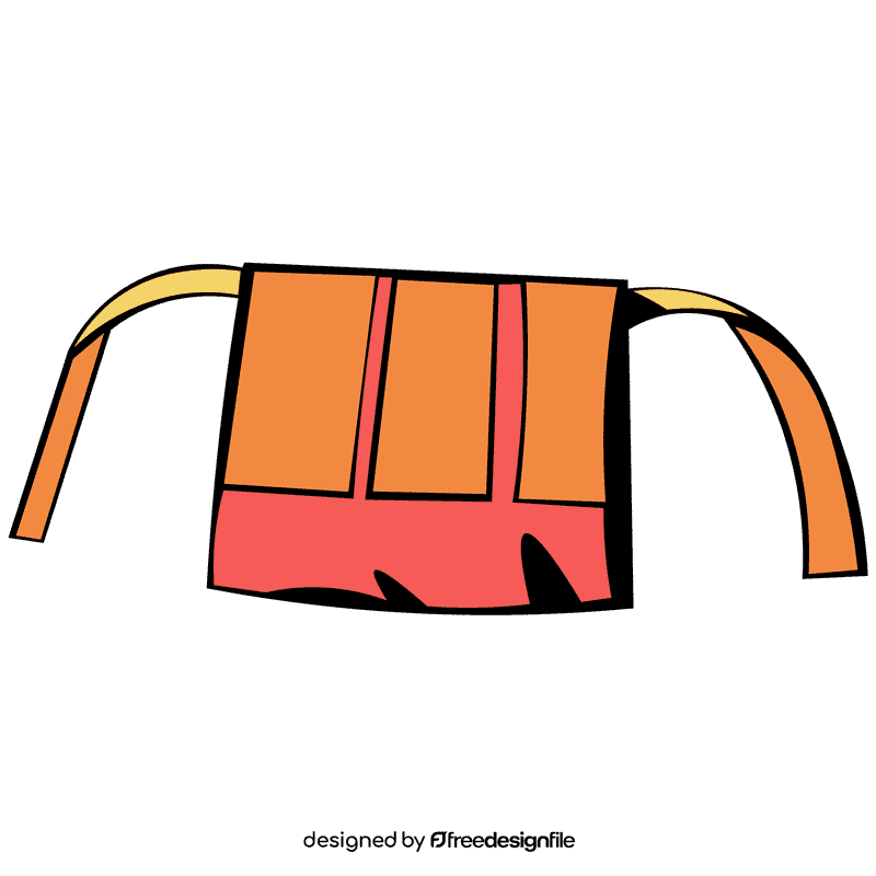Apron orange clipart