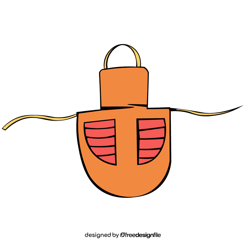 Apron orange clipart