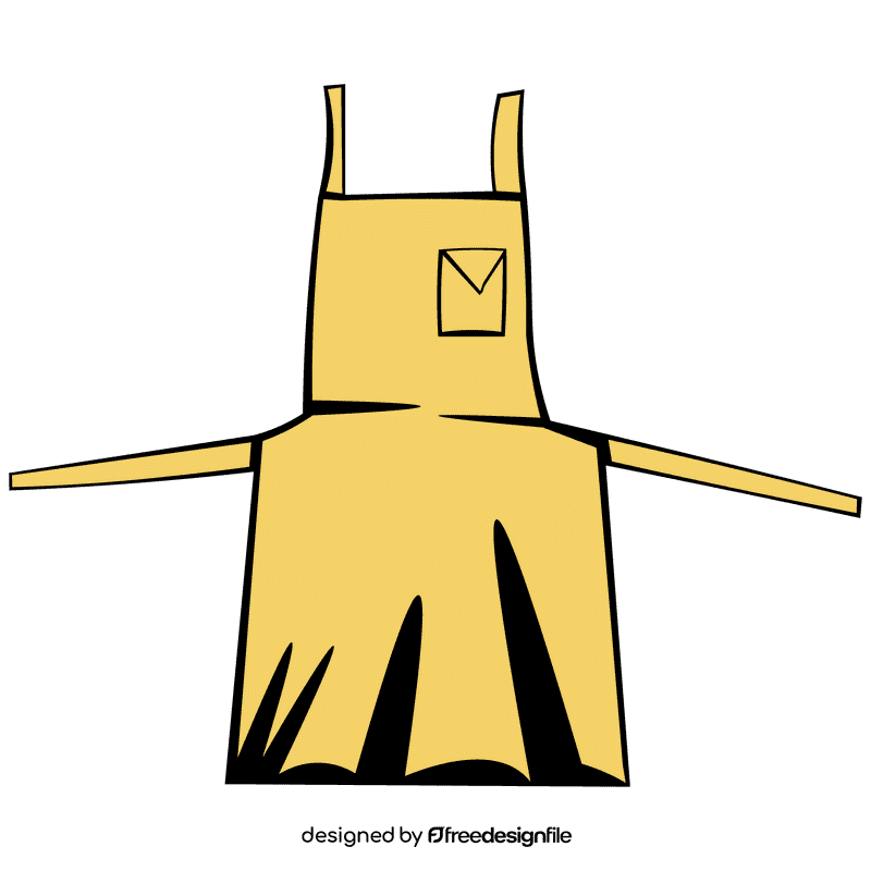Apron yellow clipart