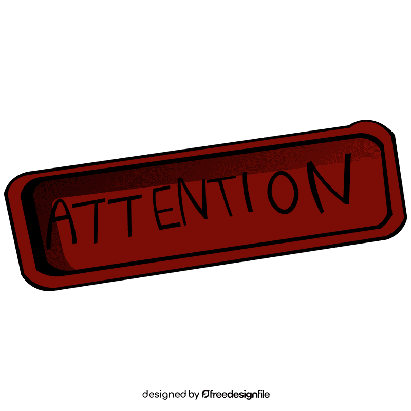 Attention sign clipart