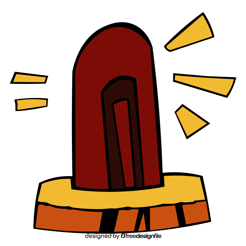 Attention siren clipart