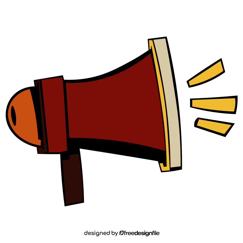 Attention speaker clipart