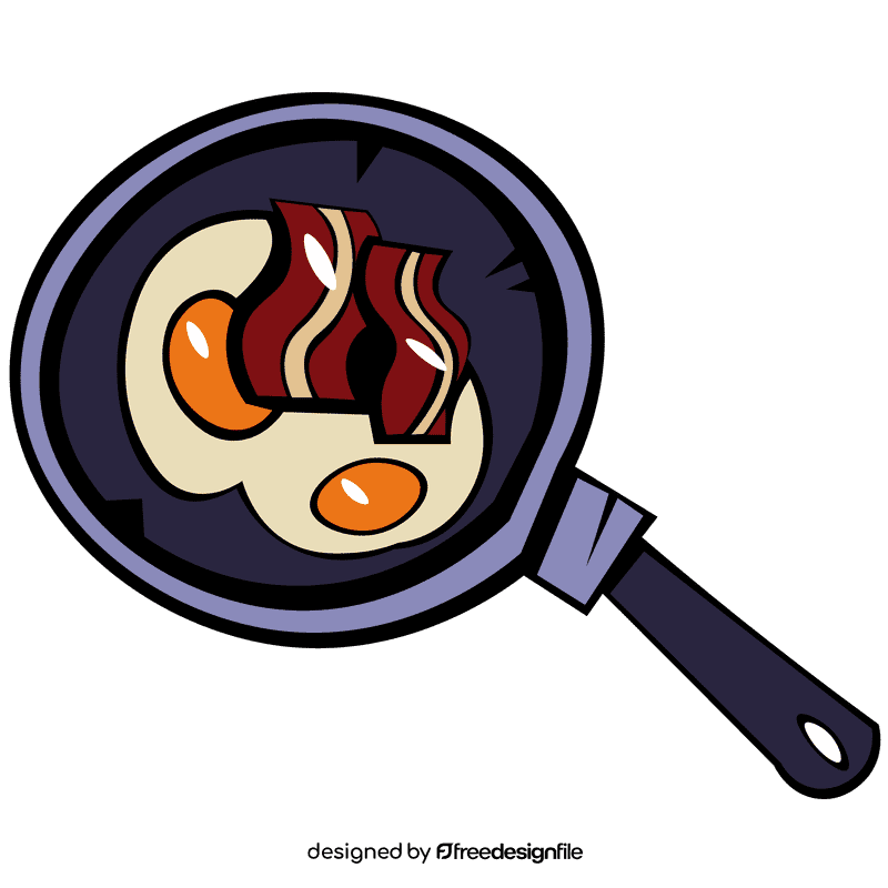 Bacon pan clipart