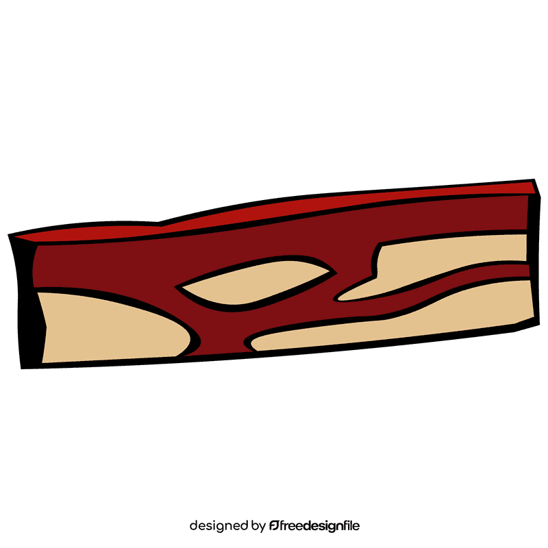 Bacon piece clipart