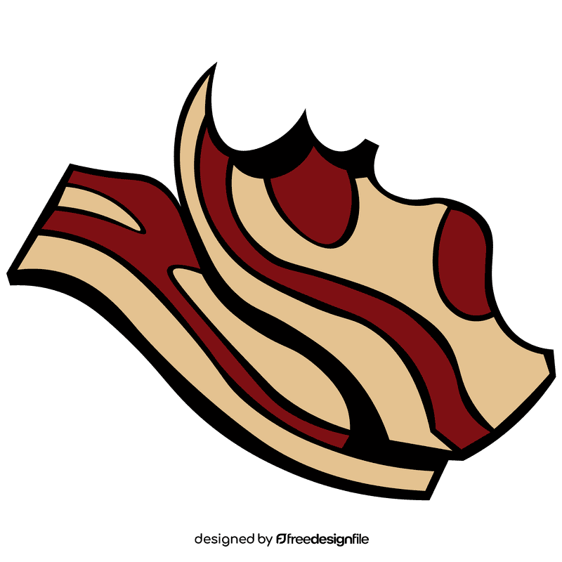 Bacon pieces clipart