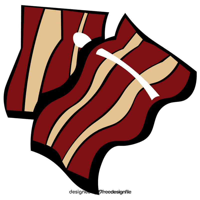 Bacon slices clipart