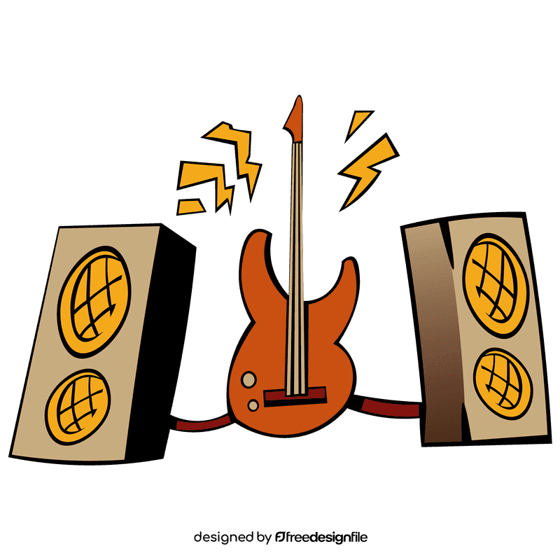Bass guitar bass clipart