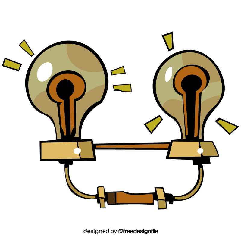 Battery lamps clipart